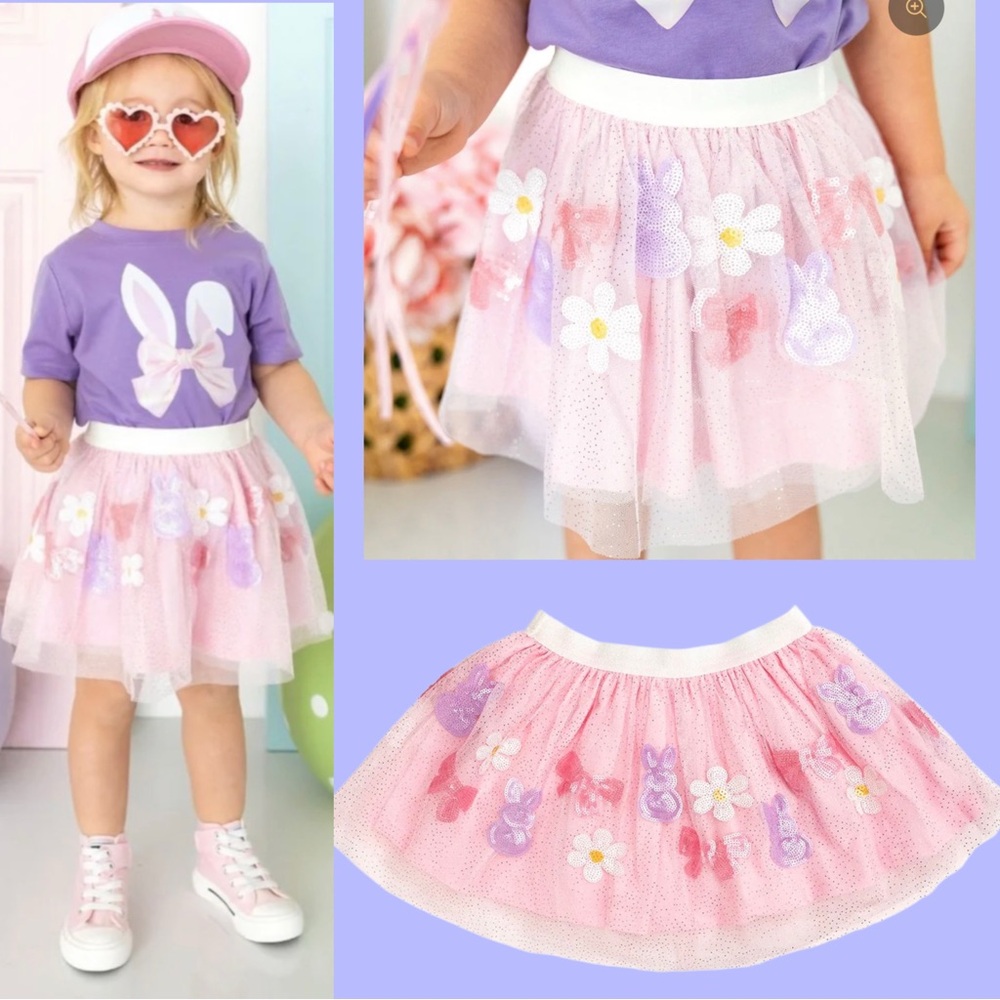 Sweet Wink Tutu - Easter Bunny Bow Sequin SHED-FREE